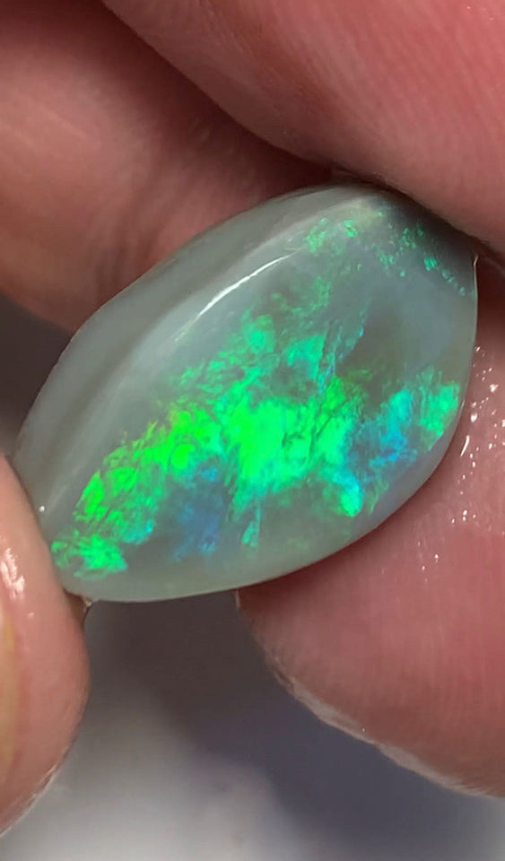 Lightning Ridge Opal Dark Base  Rough / Rub / Preform Gem Grade 11.5cts Big Clean amazing Bright Multi fires 21x13x5mm WSH38