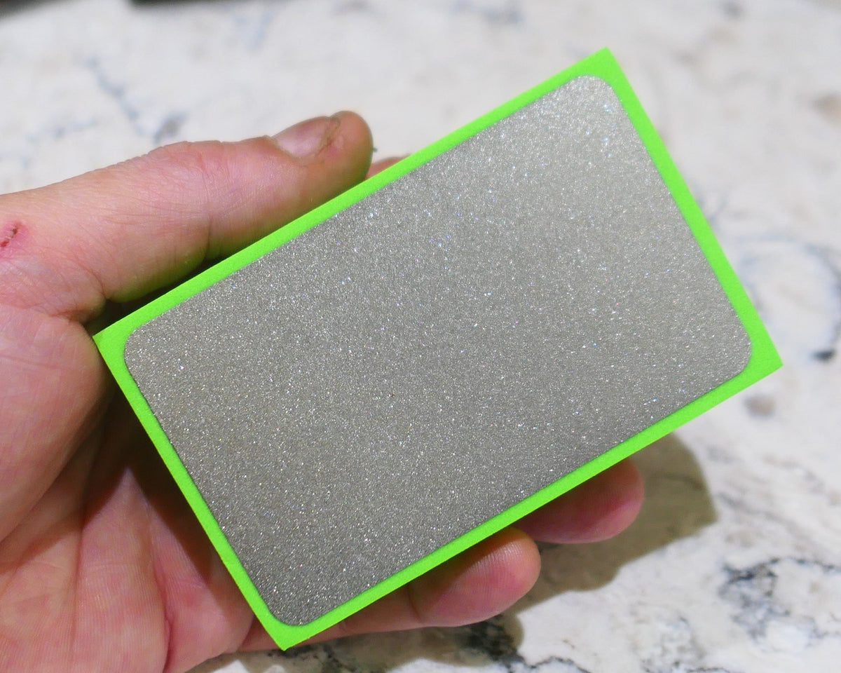 Pulsar Diamond Lapidary Hand Lapping Pad 400 Grit Diamond Welded Particles. Ideal for Dremel Heads wanting to make doublets or Hand Lappers Foam Backed for comfort