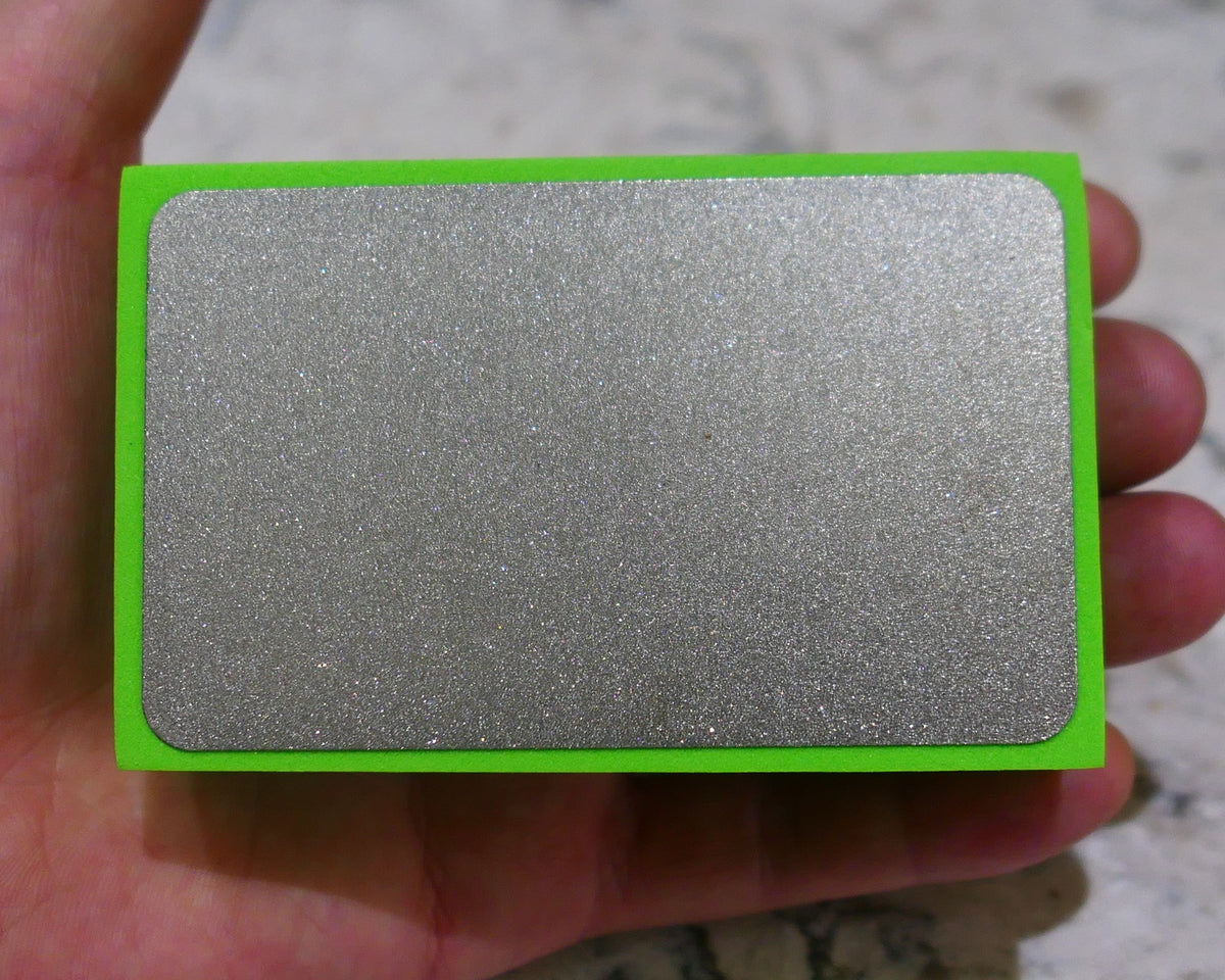 Pulsar Diamond Lapidary Hand Lapping Pad 400 Grit Diamond Welded Particles. Ideal for Dremel Heads wanting to make doublets or Hand Lappers Foam Backed for comfort
