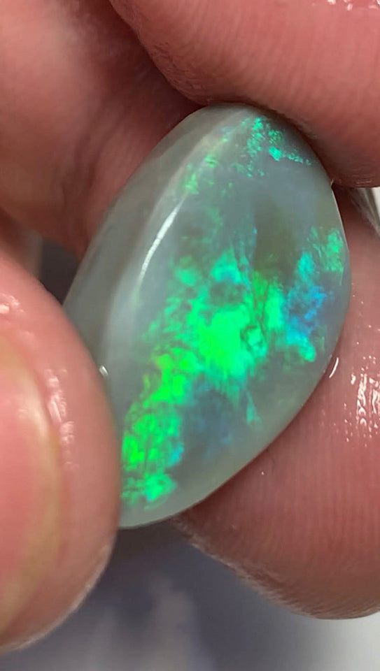 Lightning Ridge Opal Dark Base  Rough / Rub / Preform Gem Grade 11.5cts Big Clean amazing Bright Multi fires 21x13x5mm WSH38