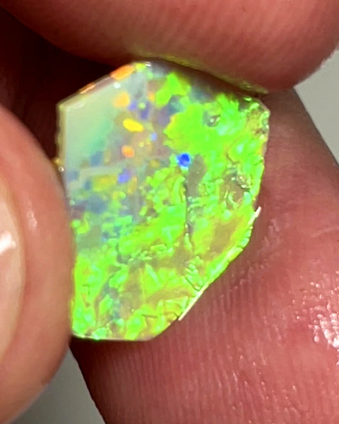 WARNING SUN GLASSES NEEDED Bling Rough / Rub Jewellery Grade Crystal opal Suit Inlay or doubleting Miners Bench® 1.4cts Saturation of Gorgeous Vivid Vibrant Multifires  14.000 x 11.000 x 1.500 mm WAE0