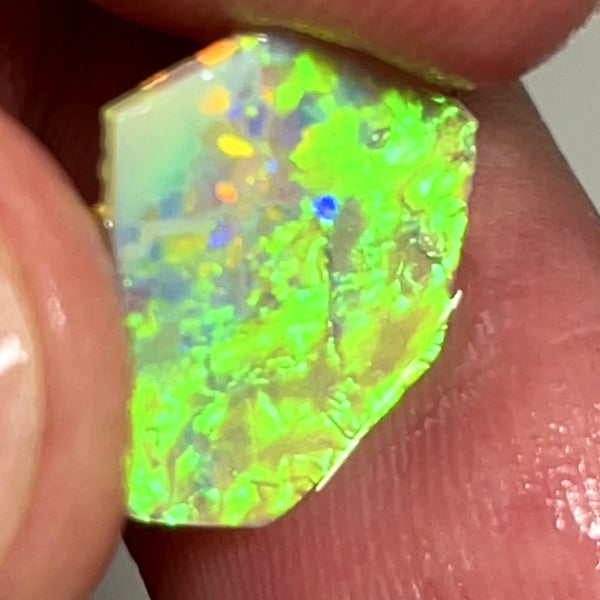 WARNING SUN GLASSES NEEDED Bling Rough / Rub Jewellery Grade Crystal opal Suit Inlay or doubleting Miners Bench® 1.4cts Saturation of Gorgeous Vivid Vibrant Multifires  14.000 x 11.000 x 1.500 mm WAE0