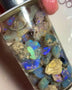 Lightning Ridge Knobby Fossil Seam & Chip mix 325.00cts Lots of Colours to go at :) 22x14x7mm to 8x5x2mm Sold as Gamble NSW195
