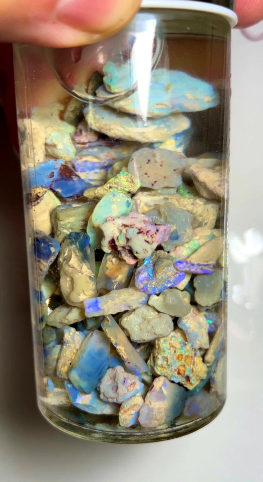 Lightning Ridge Rough Opal Parcel 295cts Colourful Mixed rough lots colour/Multicolours & bars 20x11x10mm 8x7x4mm 1017