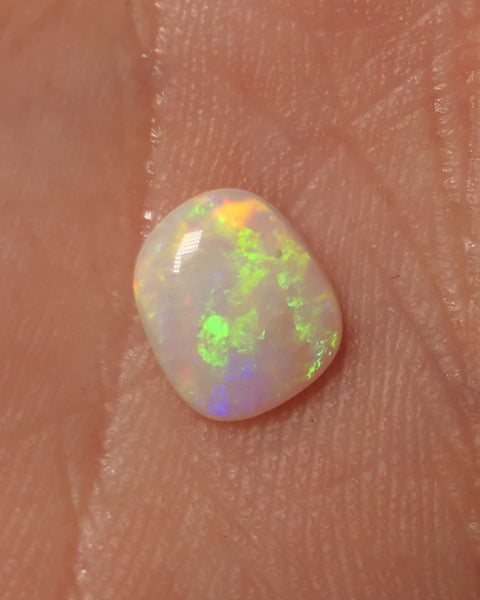 Lightning Ridge Light Opal Gemstone 0.7cts Gem Grade N8 Body Tone B2 Brightness Stunning Vibrant Multifires 8x6x2mm WAC58