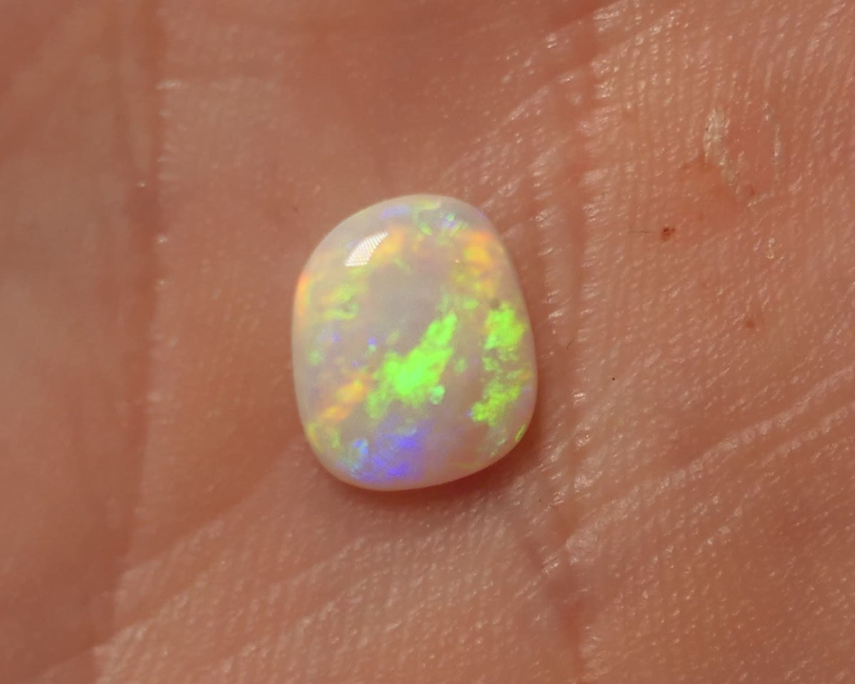 Lightning Ridge Light Opal Gemstone 0.7cts Gem Grade N8 Body Tone B2 Brightness Stunning Vibrant Multifires 8x6x2mm WAC58