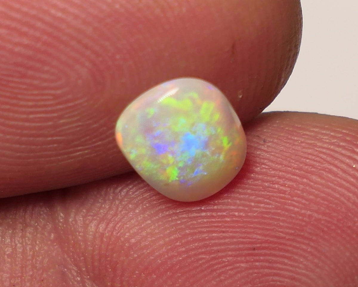 Lightning Ridge Light Opal Gemstone 0.7cts Gem Grade N8 Body Tone B2 Brightness Stunning Vibrant Multifires 8x6x2mm WAC58