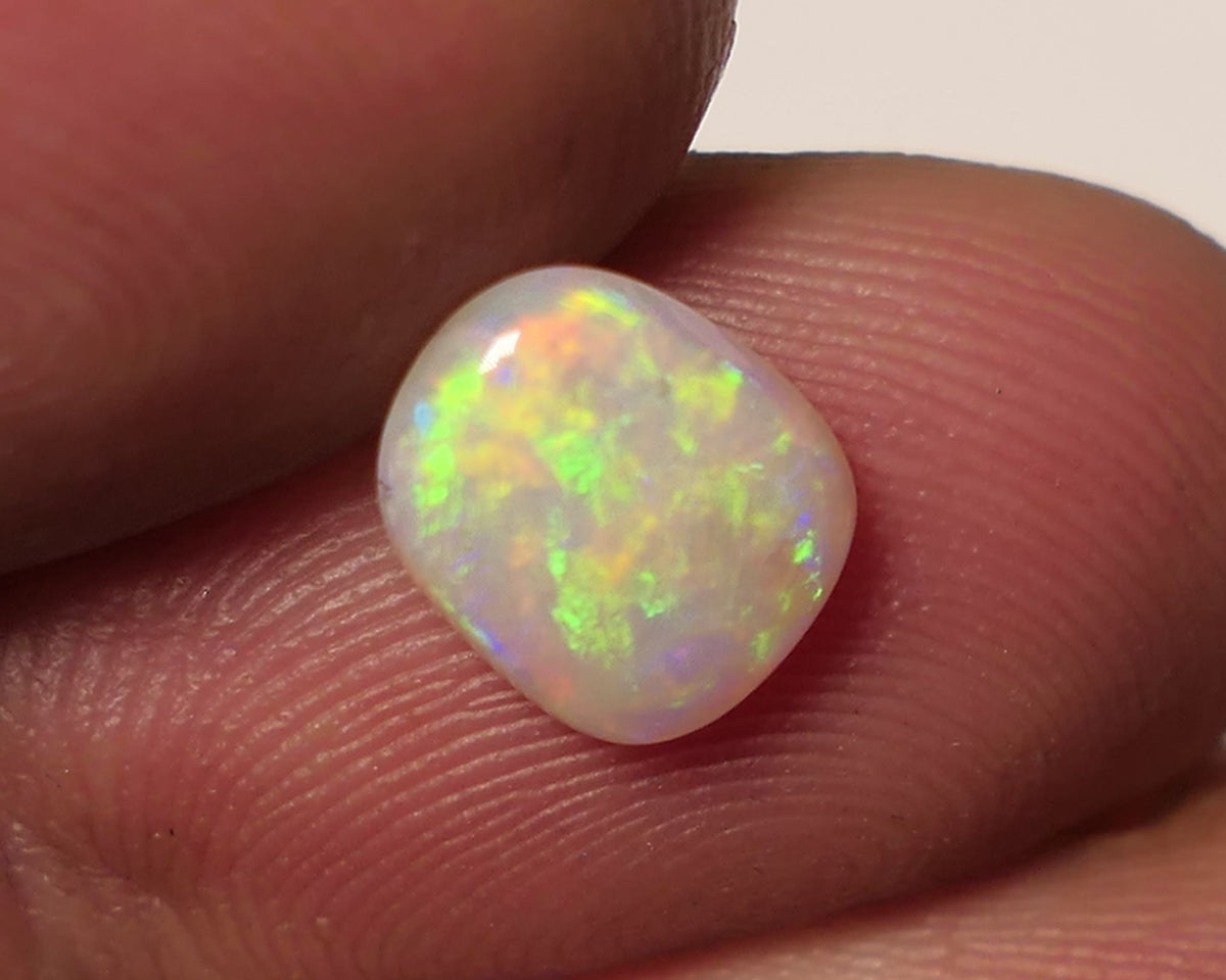 Lightning Ridge Light Opal Gemstone 0.7cts Gem Grade N8 Body Tone B2 Brightness Stunning Vibrant Multifires 8x6x2mm WAC58