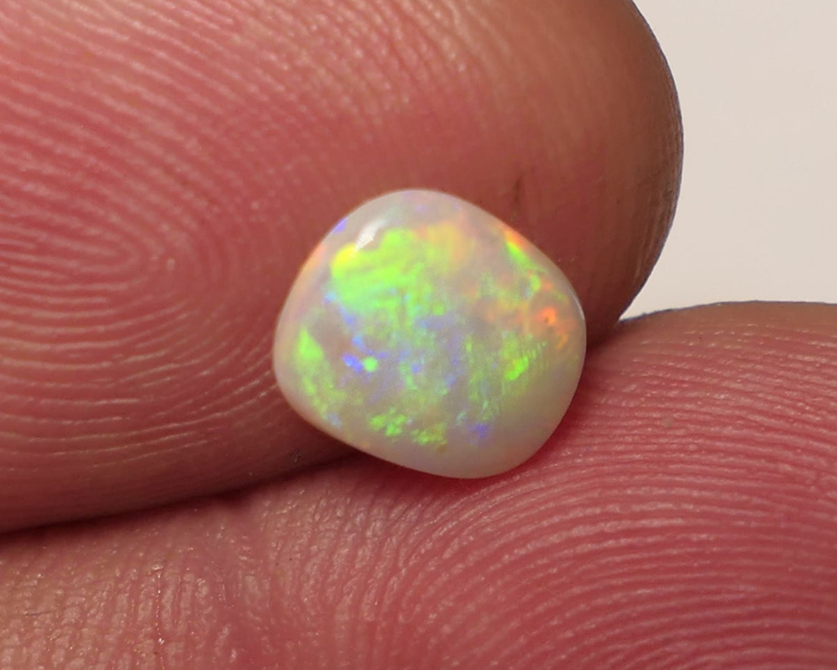 Lightning Ridge Light Opal Gemstone 0.7cts Gem Grade N8 Body Tone B2 Brightness Stunning Vibrant Multifires 8x6x2mm WAC58