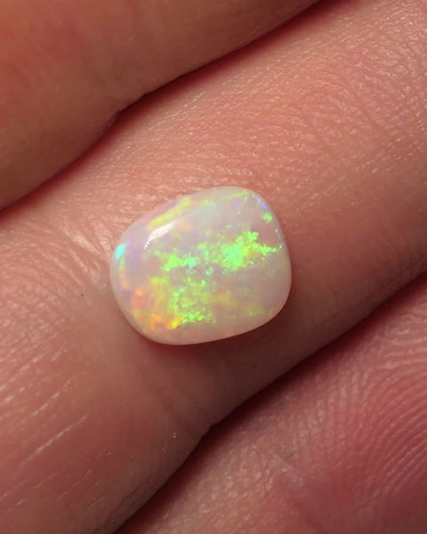 Lightning Ridge Light Opal Gemstone 0.7cts Gem Grade N8 Body Tone B2 Brightness Stunning Vibrant Multifires 8x6x2mm WAC58