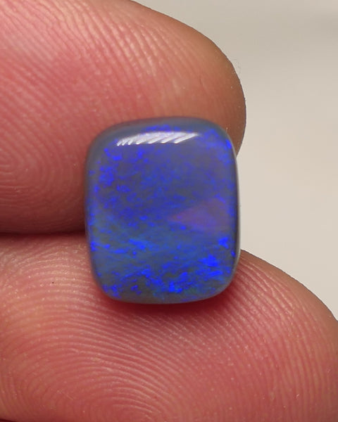 Australian Dark Crystal Opal Gemstone 3.9cts Jewellery Grade N6 Body Tone B4 Brightness Gorgeous Blue fires 12x10x4mm WAC59