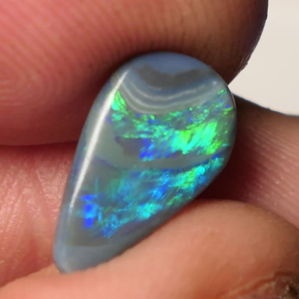 Dark Opal Picture stone Gemstone 1.6cts Gem Grade Mulga® N5 Body Tone B3 Brightness Stunning Multifires 13x8x2mm WAC62