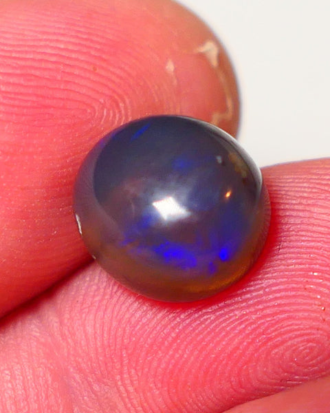 Lightning Ridge Dark Crystal Opal Super High Dome Gemstone 5.75cts Jewellery Grade N5 Body Tone B3 Brightness  Rolling Flash Royal Blues in deep bar 11x10x7mm 0707