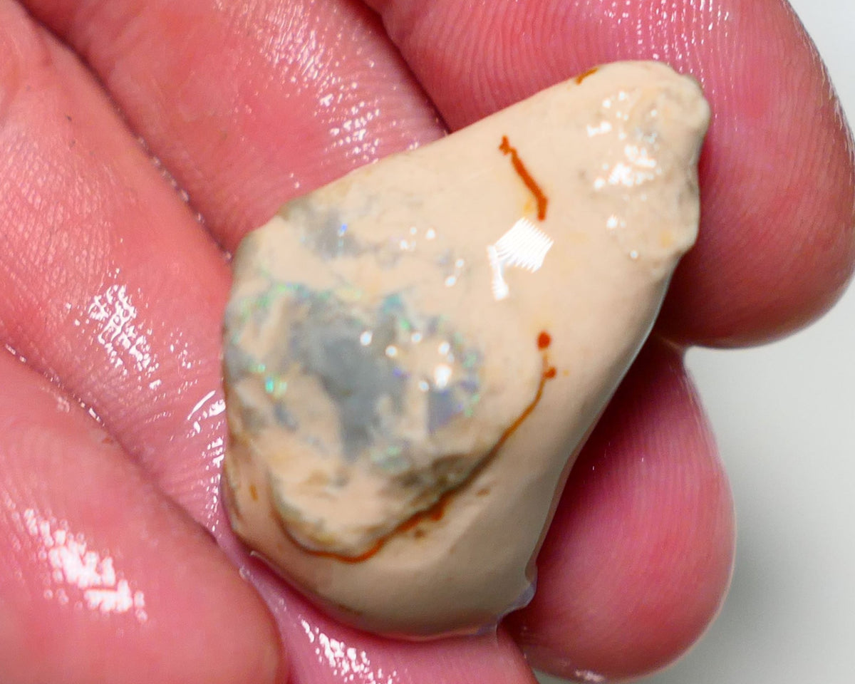 Lightning Ridge Rough Opal 38cts Crystal knobby opal formation showing some colours 30x20x15mm 1408