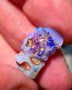 Lightning Ridge Rough Opal 9.50cts Seam showing lots of blues 23x12x6mm 1413