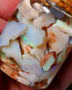 Coober Pedy Opal Rough Parcel Light & Crystal 120cts Gamble but has lots Multicolours / colours to go at 15mm to chip size CPJAR04