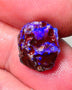 Lightning Ridge Rough Opal 5cts Dark Base Gamble Knobby formation Gorgeous blue fires 13x10x9mm Auction NS109