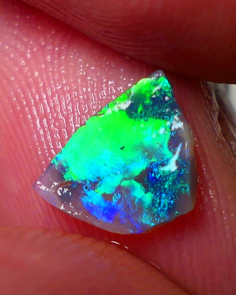 Mulga® Rough Rub Opal 0.50cts Dark Crystal Base Seam Totally Amazing Bling Brightness electric Multifires Suits Inlay 9x6x1mm NSW023