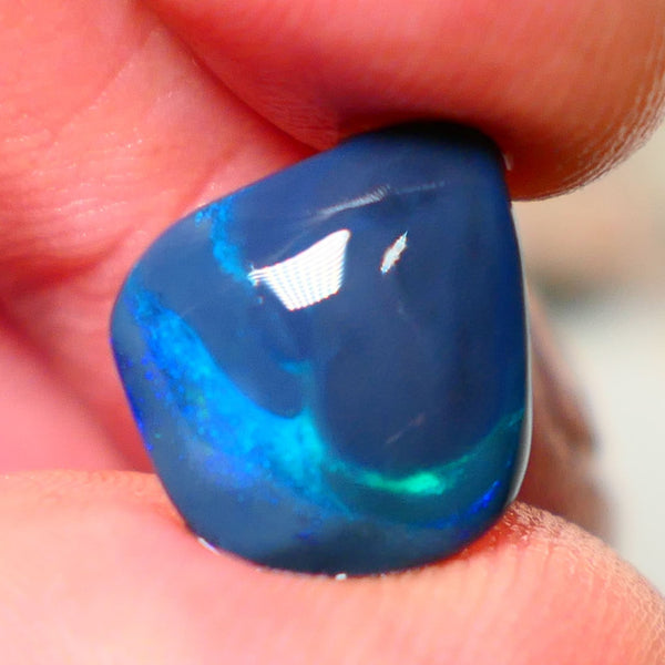 "Ocean Waves" Dark Opal Picture Miners Bench® Knobby Rough Rub 4.90cts Nice Blue/Green fires 15x13x4mm NSW030