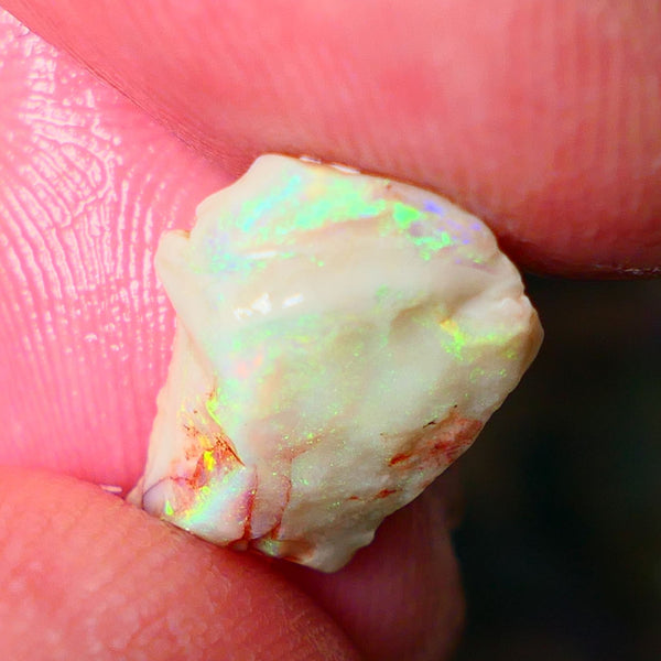 Lightning Ridge Seam opal rough 3.15cts Gorgeous Vibrant & Super bright Multifires 13x10x4mm ALP150