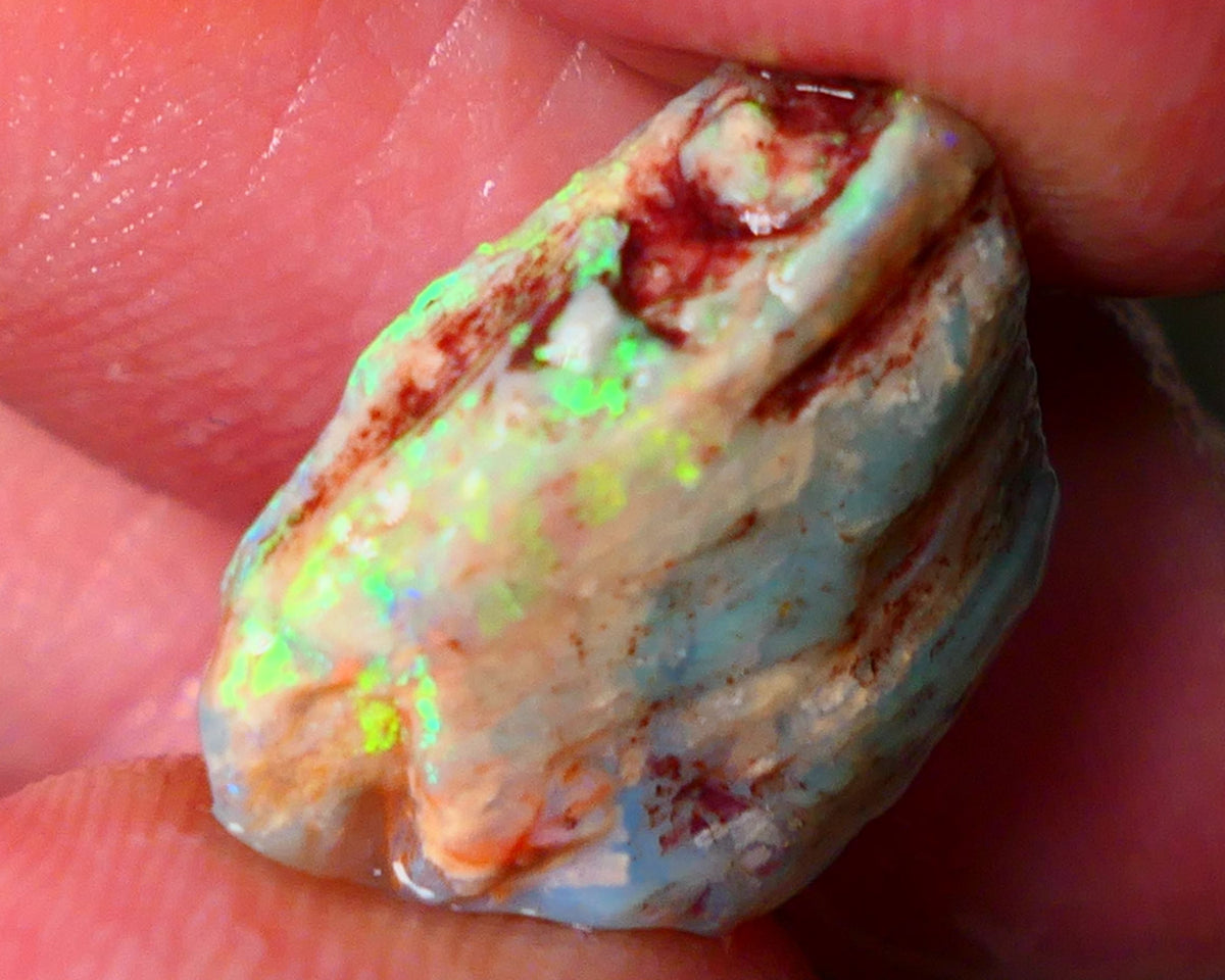 Lightning Ridge Knobby opal rough 9.25cts showing nice bright Multi colours  19x14x7mm ALP146