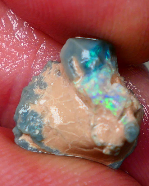 Lightning Ridge Untouched Seam opal formation rough 4.50cts Showing some nice bright Multicolours collect or gamble 13x12x7mm GMB-012