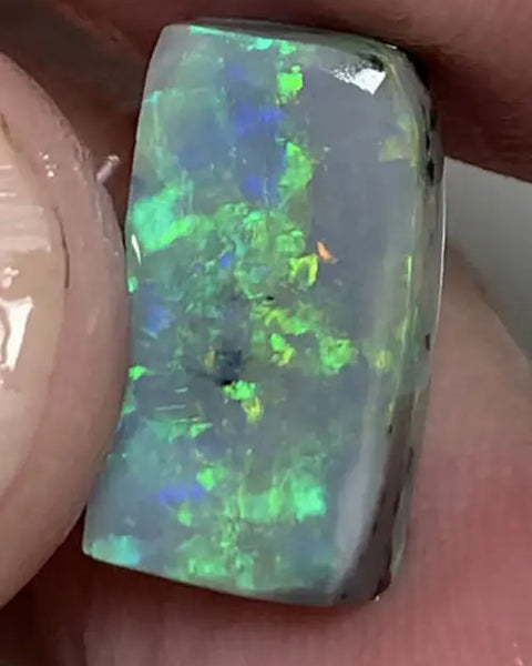 Australian Lightning Ridge Rough / Rub Semi Black Opal Miners Bench 5.6Cts Gorgeous Bright