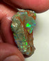 Lightning Ridge Opal Rough Untouched Dark Crystal Base Seam Formation 9.25ts Stunning Bright Multicolour 27x14x4mm WAE32