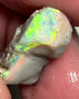 Lightning Ridge 9.5cts Carvers Dark base Seam Opal rough Gorgeous Bright Multicolours 20x9x6mm 1101