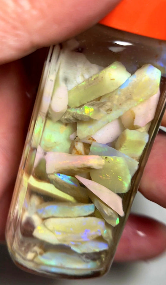 Coober Pedy Opal Rough n Rub Parcel Light & Crystal From the Miners Bench® 125cts Lots Bright Multicolours 17x10x6mm 6x5x2mm WAD22