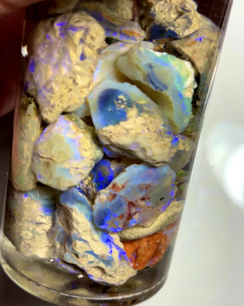 Lightning Ridge Rough Opal Parcel 330cts rough Knobby & Seam formations colour/Multicolours & bars 22x20x15 to 15x10x3mm WAE61