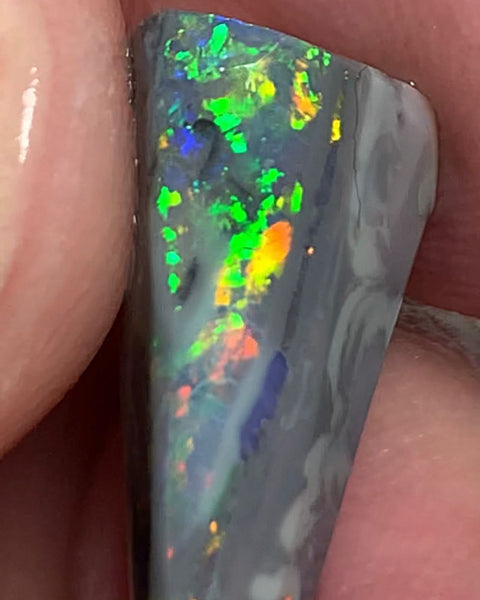 Australian Lightning Ridge Rough / Rub Semi Black opal Miners Bench® 7cts Gorgeous Bright Multifires 20x9x8mm WSP91