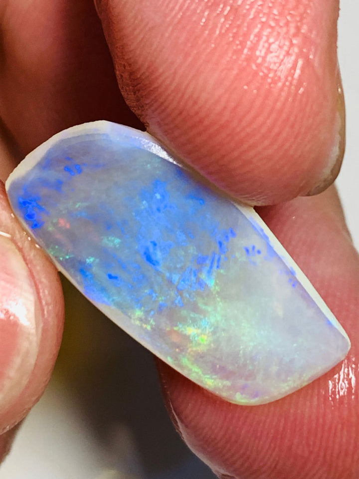Australian Lightning Ridge Rough / Rub Big Crystal opal  6.1cts Nice Multifires 24x13x1.5mm WSM15