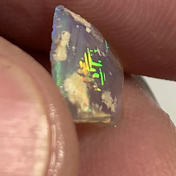Australian Opal Crystal Rough / Rub / Preform 1.8cts SCRIPT & BROADFLASH Super Bright Multi fires WSB258