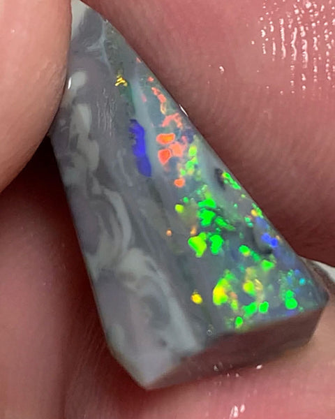 Australian Lightning Ridge Rough / Rub Semi Black opal Miners Bench® 7cts Gorgeous Bright Multifires 20x9x8mm WSP91