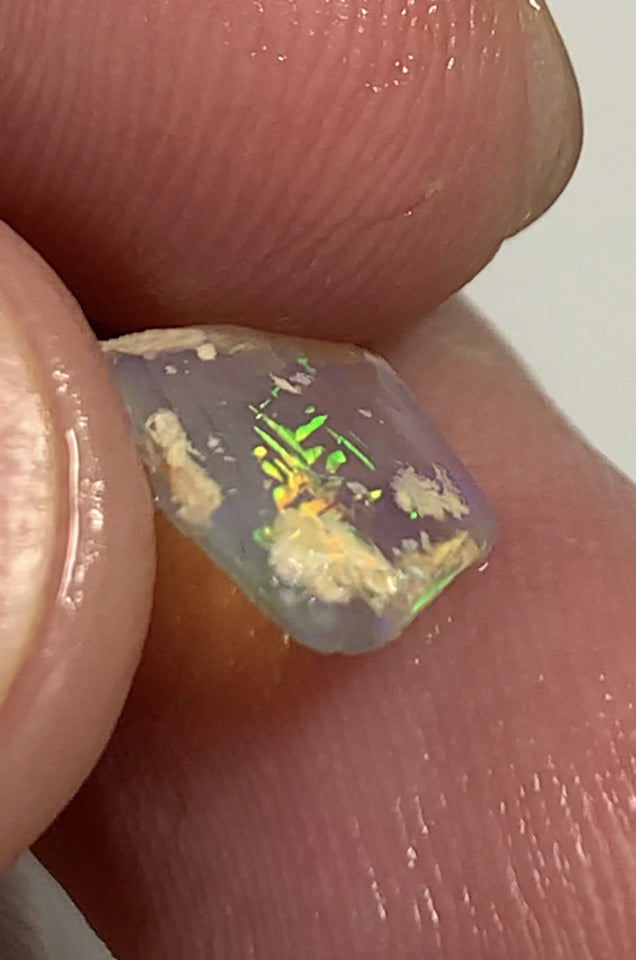 Australian Opal Crystal Rough / Rub / Preform 1.8cts SCRIPT & BROADFLASH Super Bright Multi fires WSB258