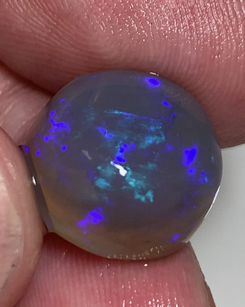 Australian Opal Semi Black Rub 14cts High Dome Deep Bar Knobby Rough / Rub / Preform Super Clean Bright Fires with stunning colour play WSB350
