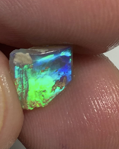 Australian Opal Crystal Rough / Rub / Preform 1.8cts SCRIPT & BROADFLASH Super Bright Multi fires WSB258
