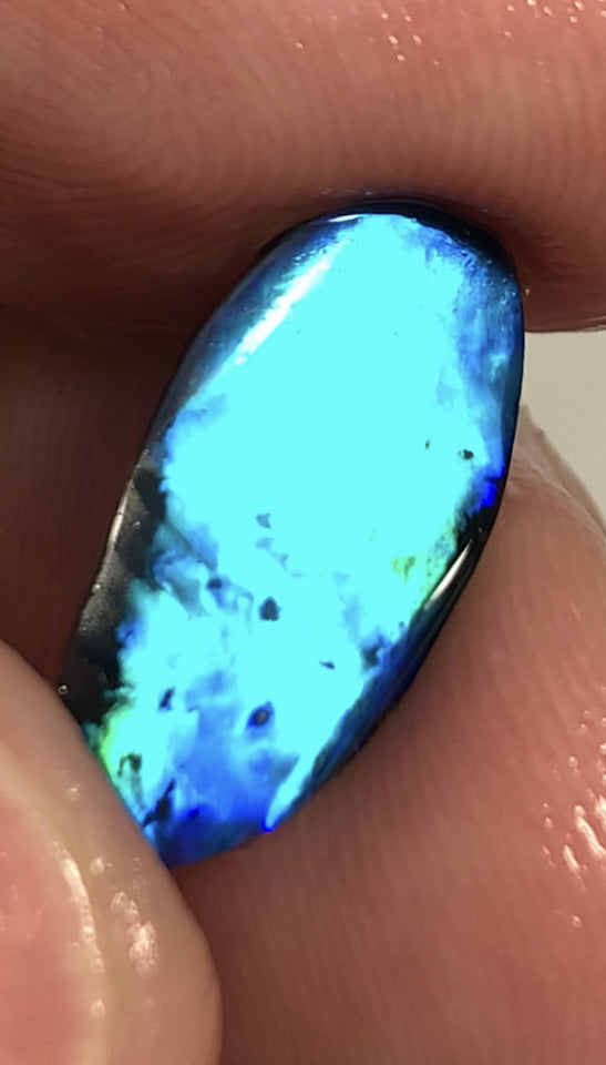 Australian N1 Black Opal Rub GEM Grade 2.15cts MULGA® FIELD Brightness 10/5 Extremely Vibrant & Rich fires & gorgeous broad pattern WSB166
