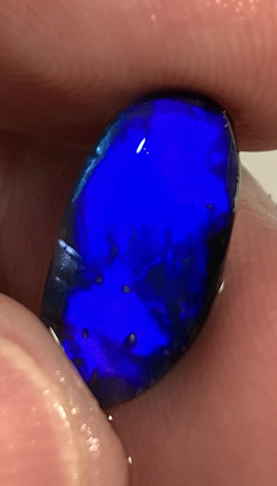 Australian N1 Black Opal Rub GEM Grade 2.15cts MULGA® FIELD Brightness 10/5 Extremely Vibrant & Rich fires & gorgeous broad pattern WSB166