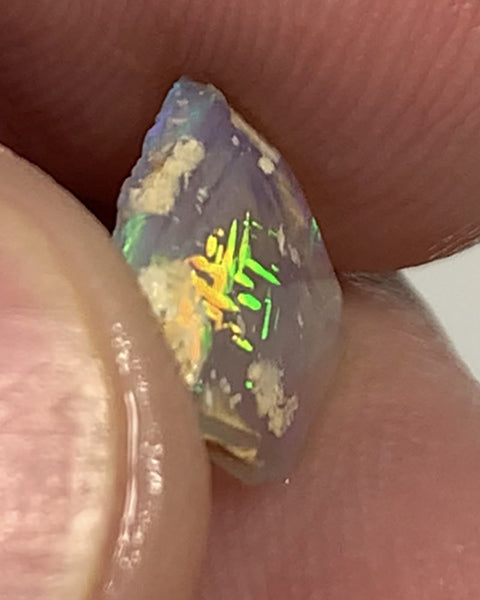 Australian Opal Crystal Rough / Rub / Preform 1.8cts SCRIPT & BROADFLASH Super Bright Multi fires WSB258