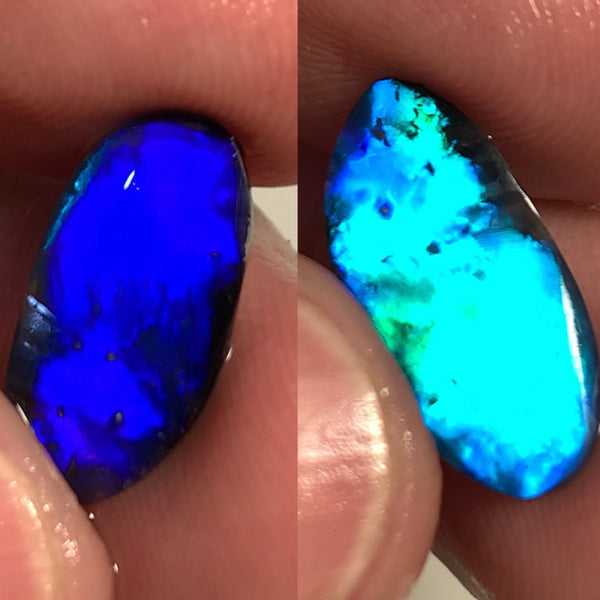 Australian N1 Black Opal Rub GEM Grade 2.15cts MULGA® FIELD Brightness 10/5 Extremely Vibrant & Rich fires & gorgeous broad pattern WSB166