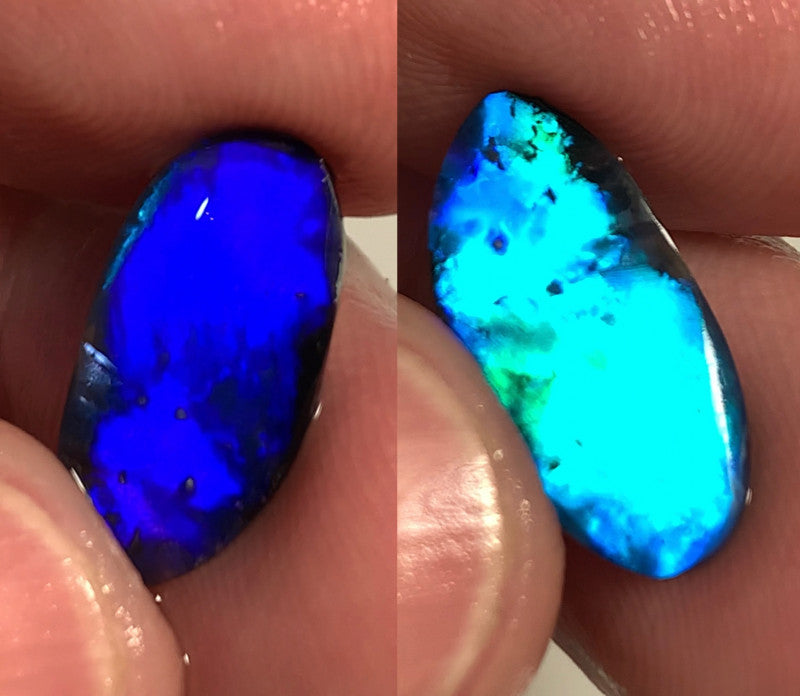 Australian N1 Black Opal Rub GEM Grade 2.15cts MULGA® FIELD Brightness 10/5 Extremely Vibrant & Rich fires & gorgeous broad pattern WSB166