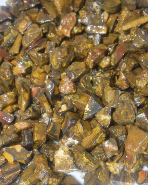 400 cts Random Scoop of Low Grade Koroit boulder/matrix ironstone pieces from Queensland Australia size range  20mm to 5mm size range